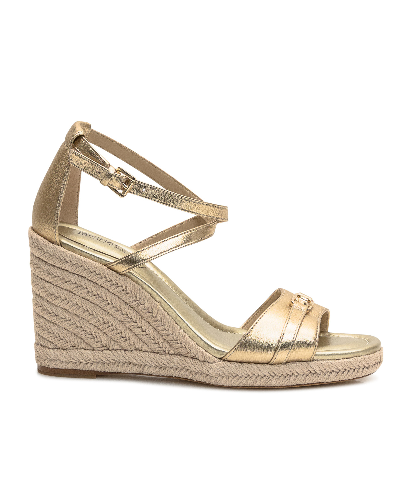 Michael Kors Mandy Wedge Sandals In Nude