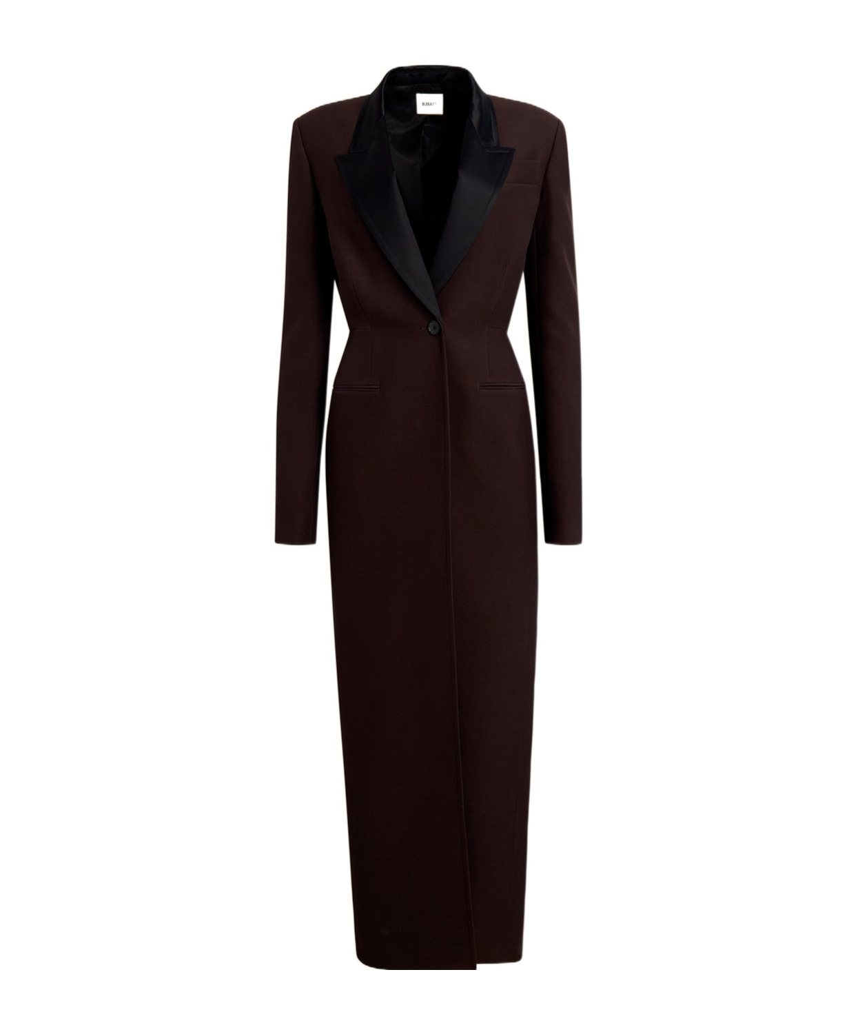Khaite Long-sleeved Coat In Black