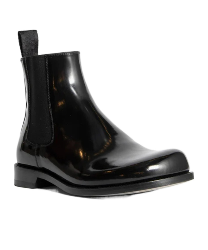 Loewe Women's Campo Patent Leather Chelsea Boots In Black