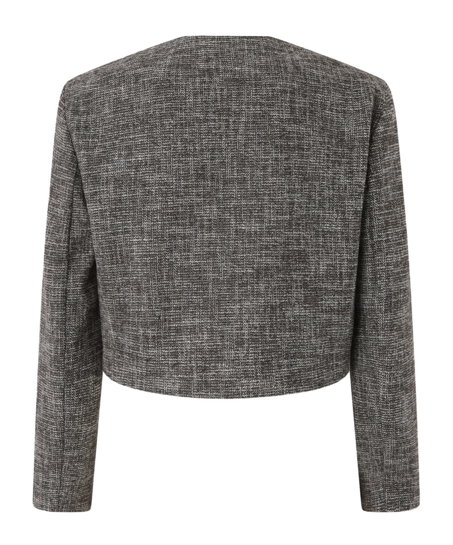 Pinko Short Flannel Jacket In Gray