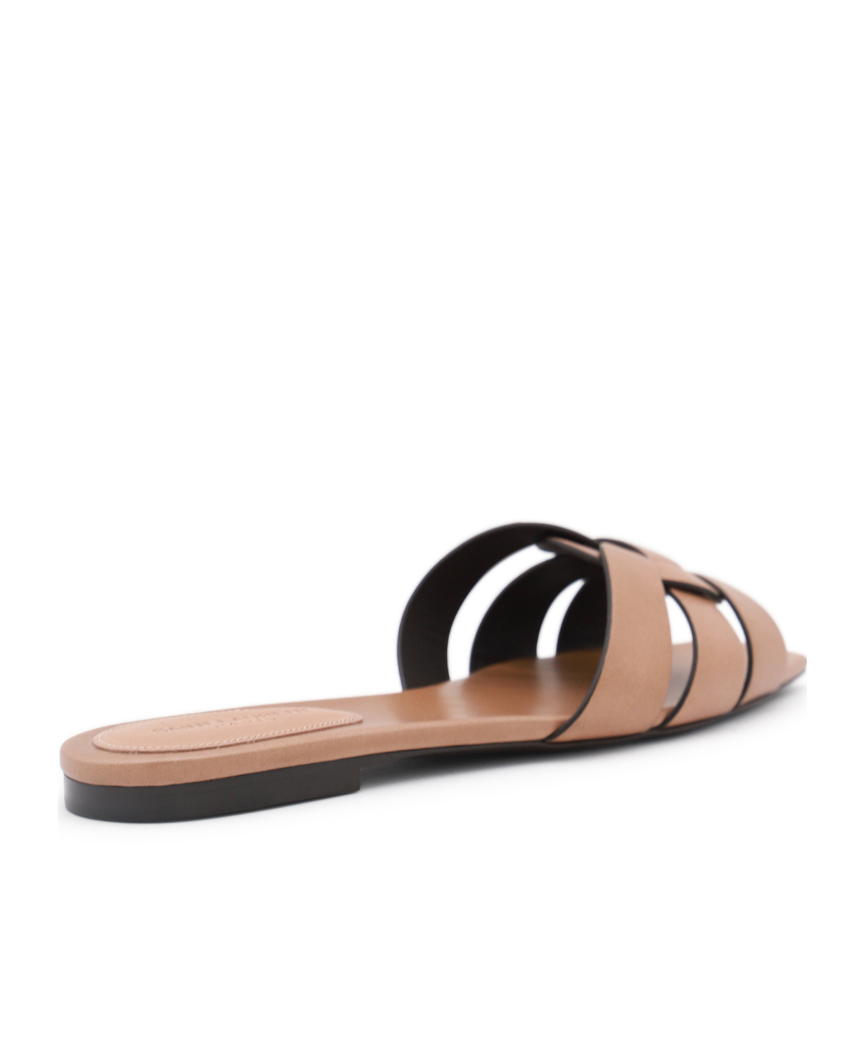 Shop Saint Laurent Tribute Sandals In Nude