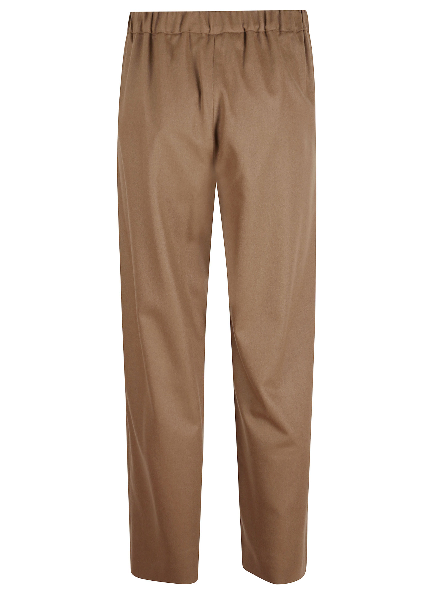 Max Mara Wool Jogging Pants In Brown