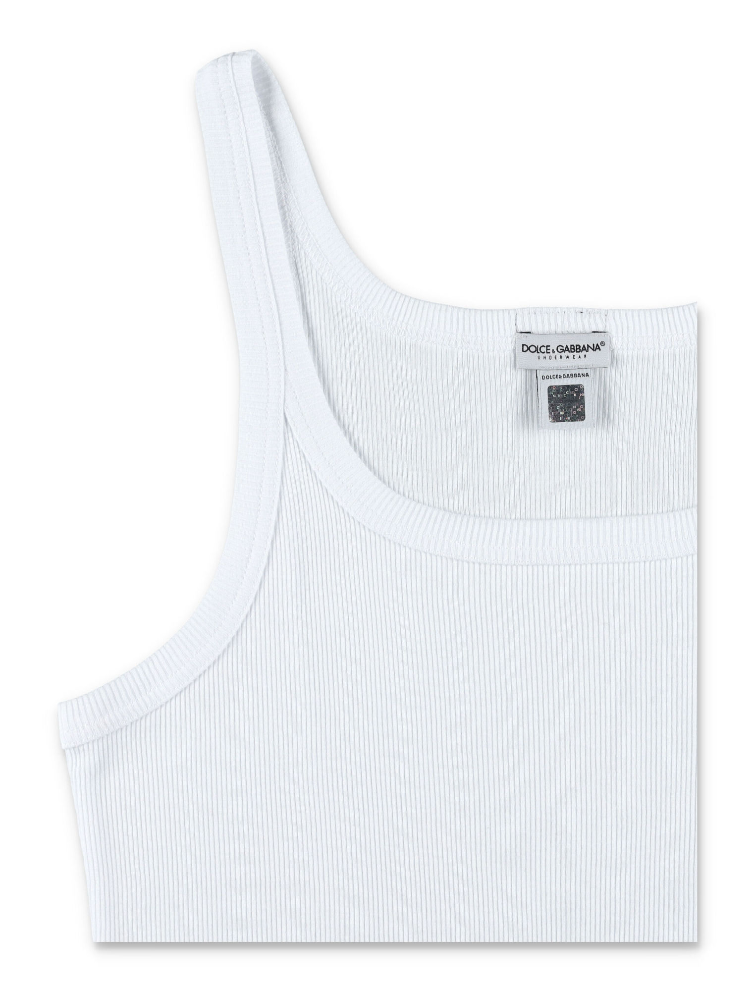 Dolce & Gabbana Men's Soft Raffia D&g Tank Top In White