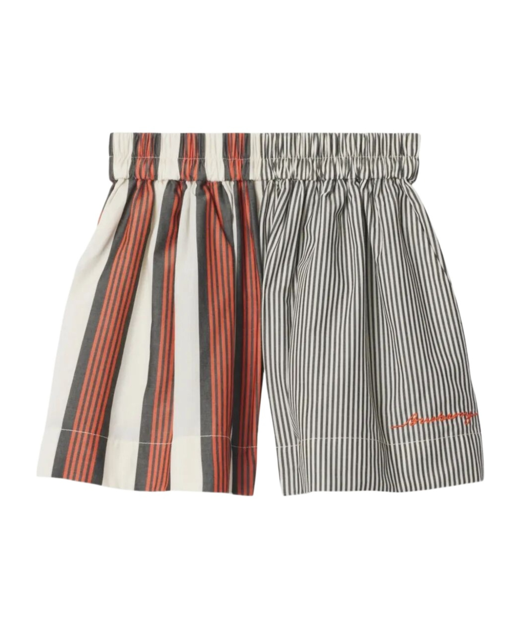 Burberry Elastic Waist Shorts In Multicolor