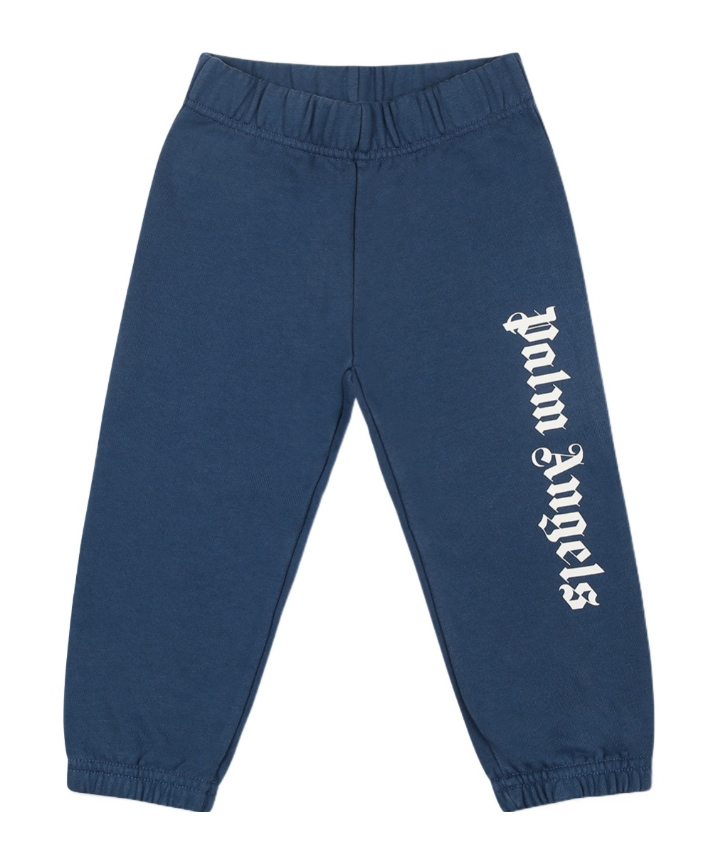 Palm Angels Logo Sweatpants In Blue