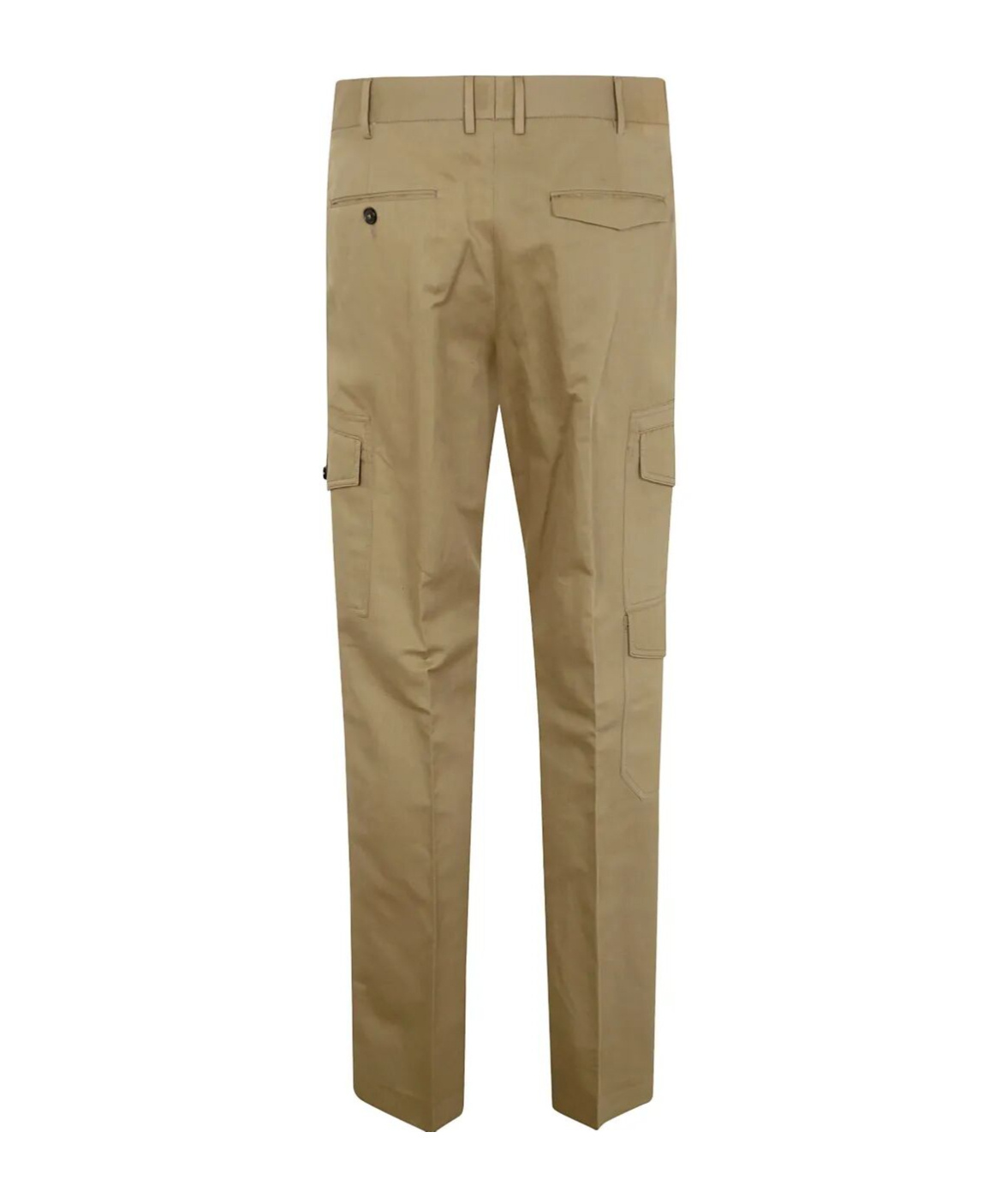 Pt01 Cotton Straight-leg Trousers In Brown