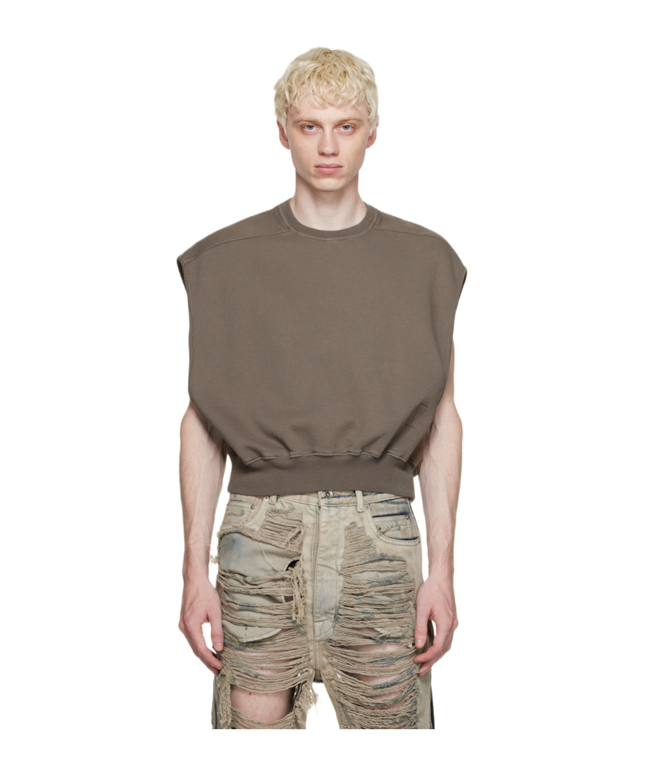 Rick Owens Drkshdw Tatlin Hoodie In Brown