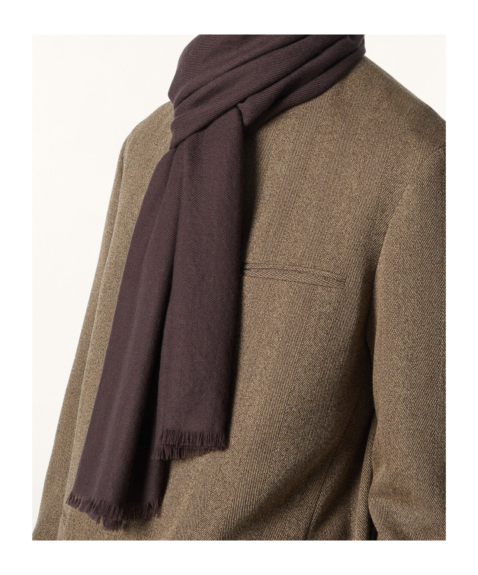 Loro Piana Fringed Scarf In Purple