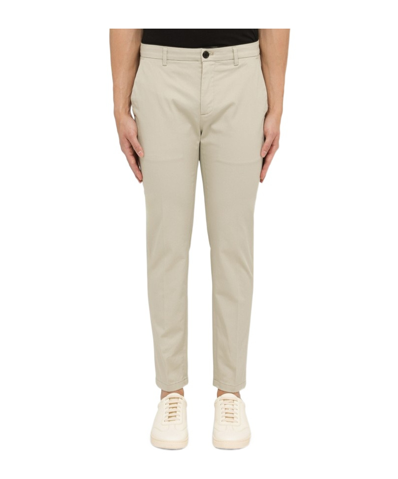 Department Five Regular Stucco-coloured Cotton Trousers In Nude