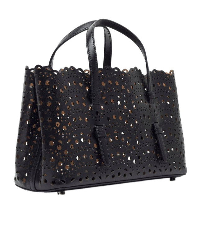 Alaïa Vienne Perforated Open Top Handbag