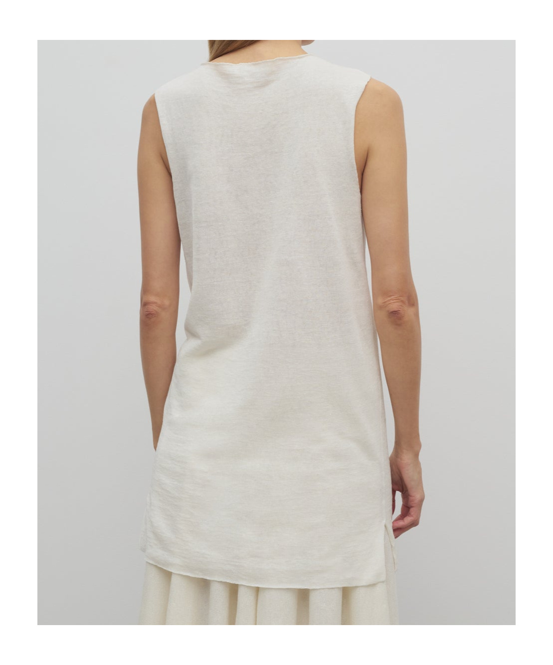 The Row Chic Cotton Ribbed Tank Top With Sophisticated Fit And Versatile Style In White