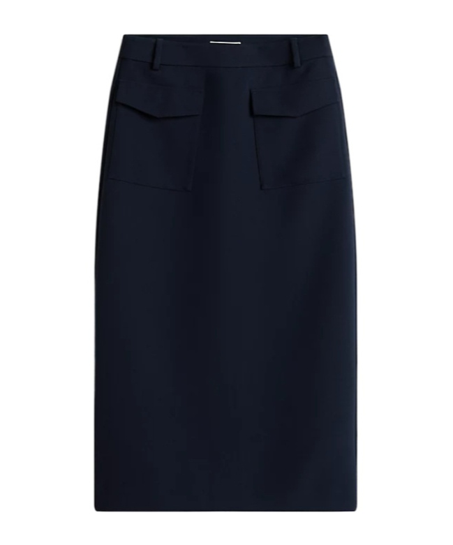 Tommy Hilfiger Tailored Midi Skirt In Blue