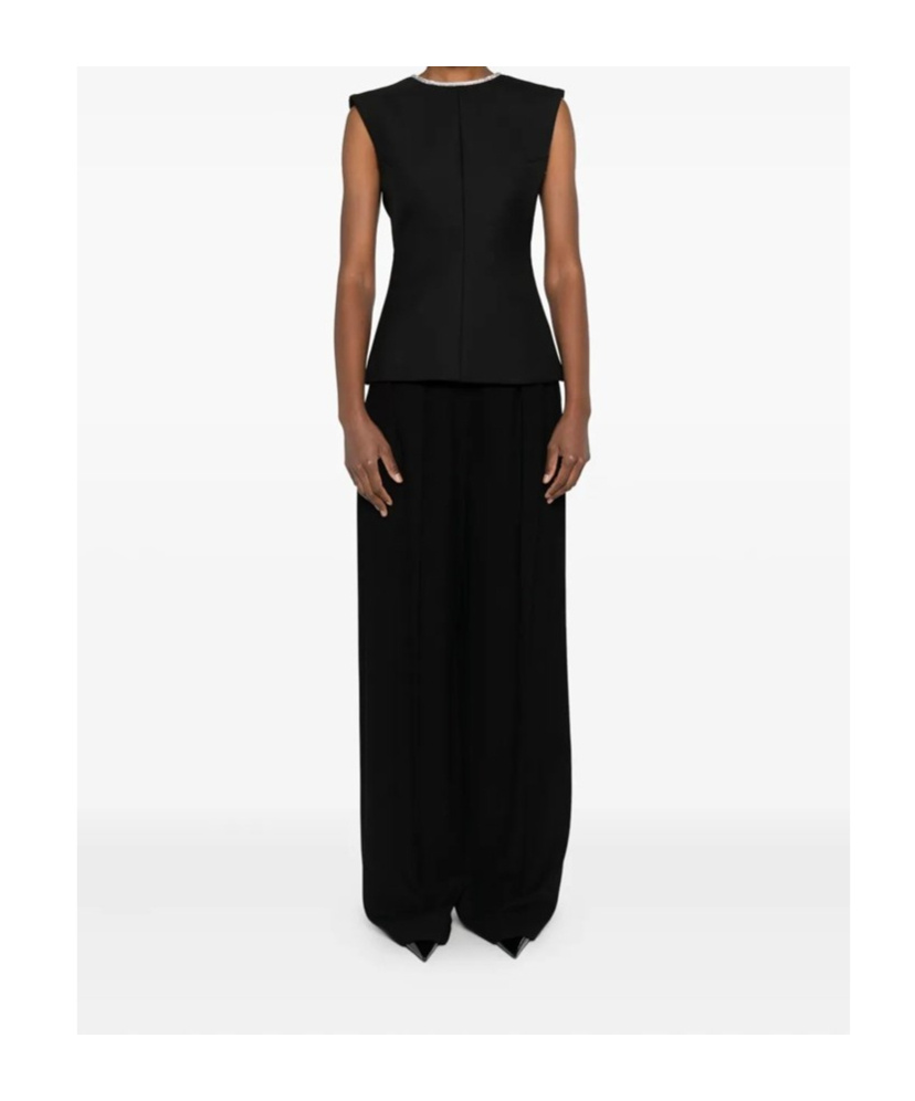 Rohe Crystal-embellished Open-back Top In Black