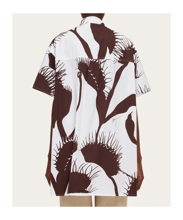 Ferragamo Printed Blouse In Multi