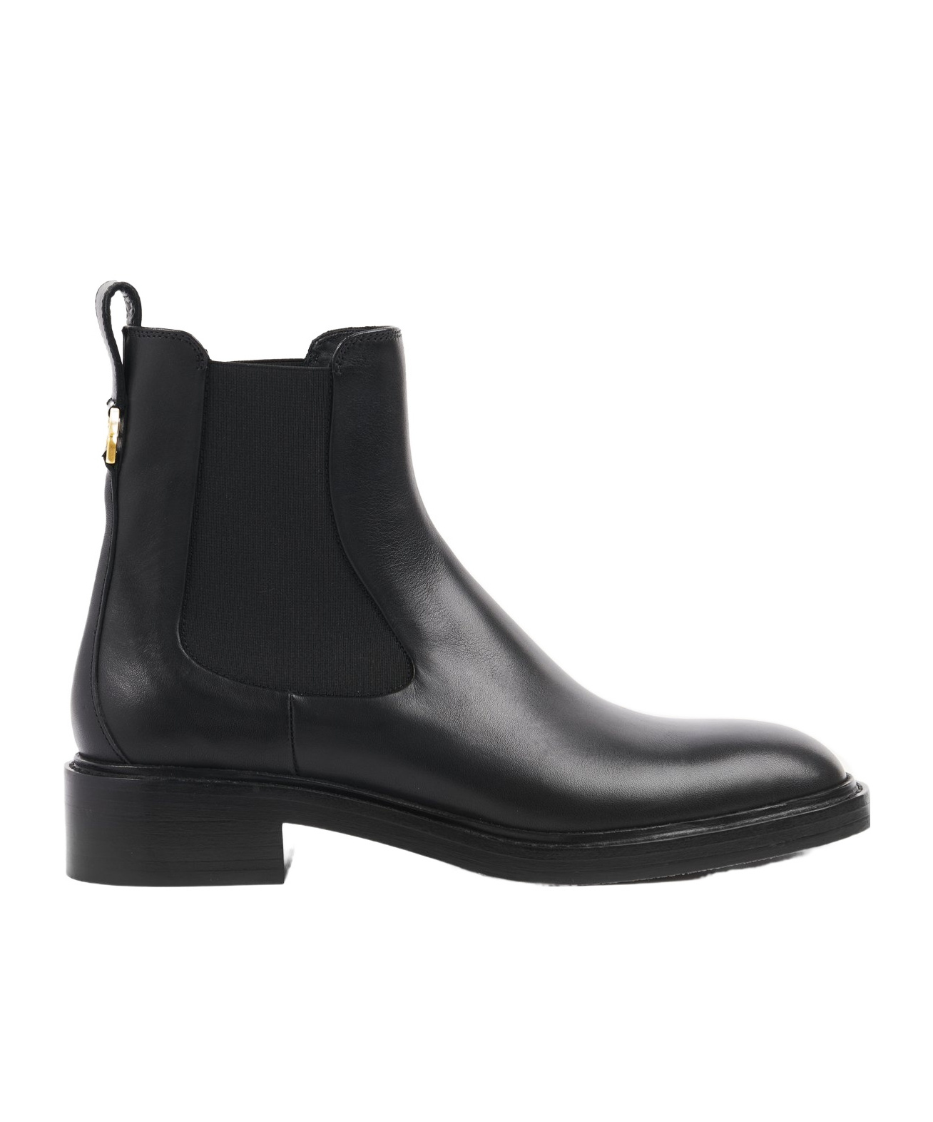 Chloé Marcie Leather Chelsea Ankle Booties In Black