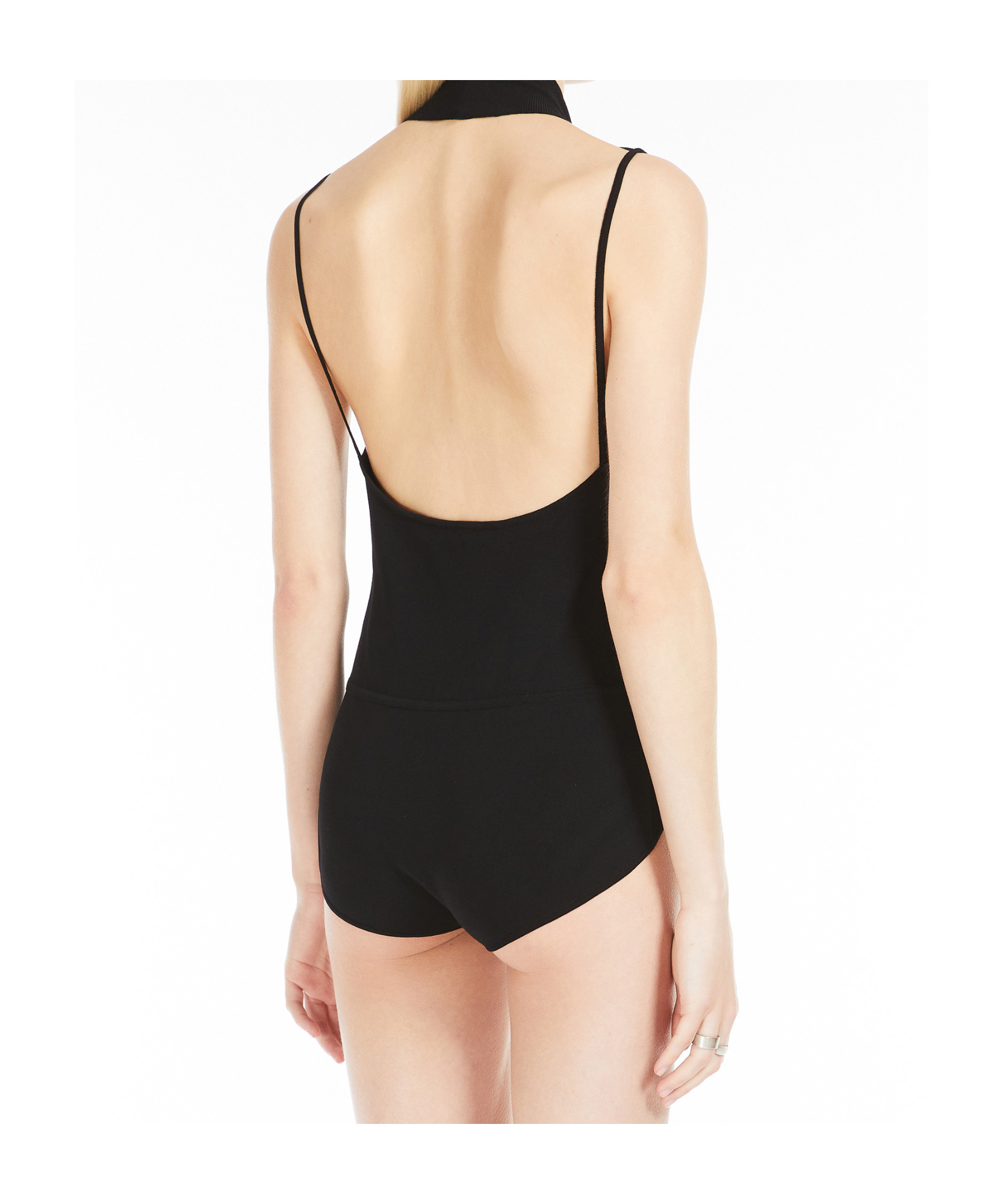 Sportmax Draped Bodysuit In Black