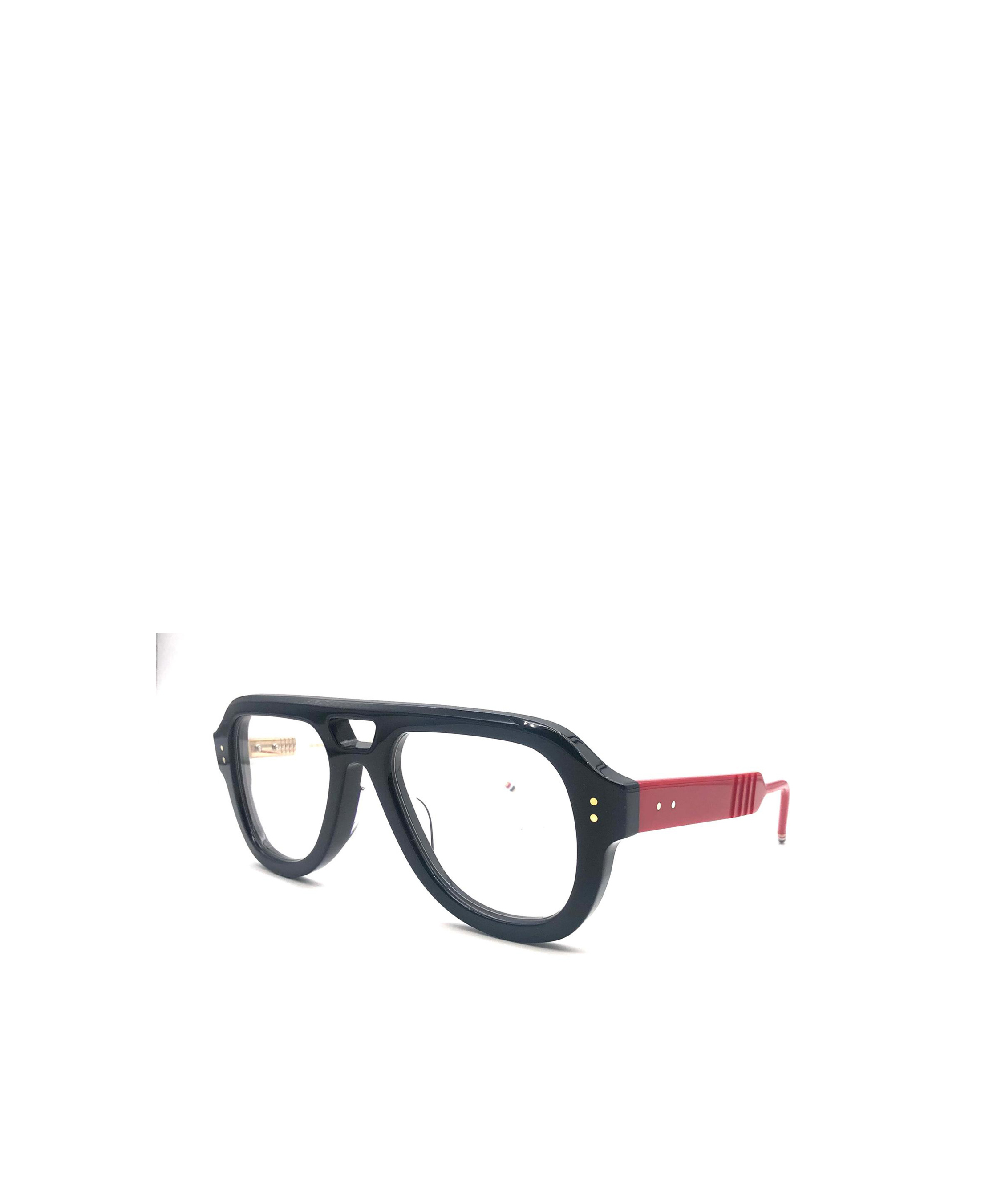 Thom Browne Eyewear Pilot Frame Glasses In Black