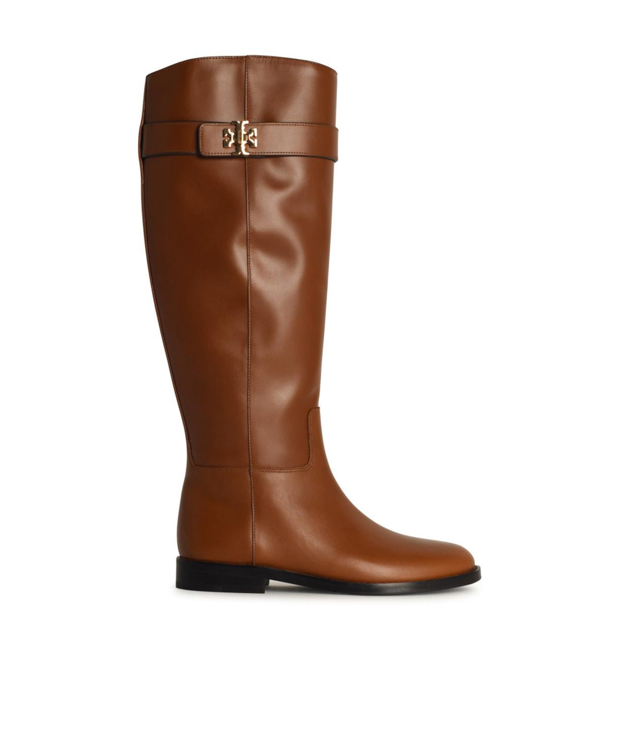 Tory Burch T Lock Riding Boot In Brown
