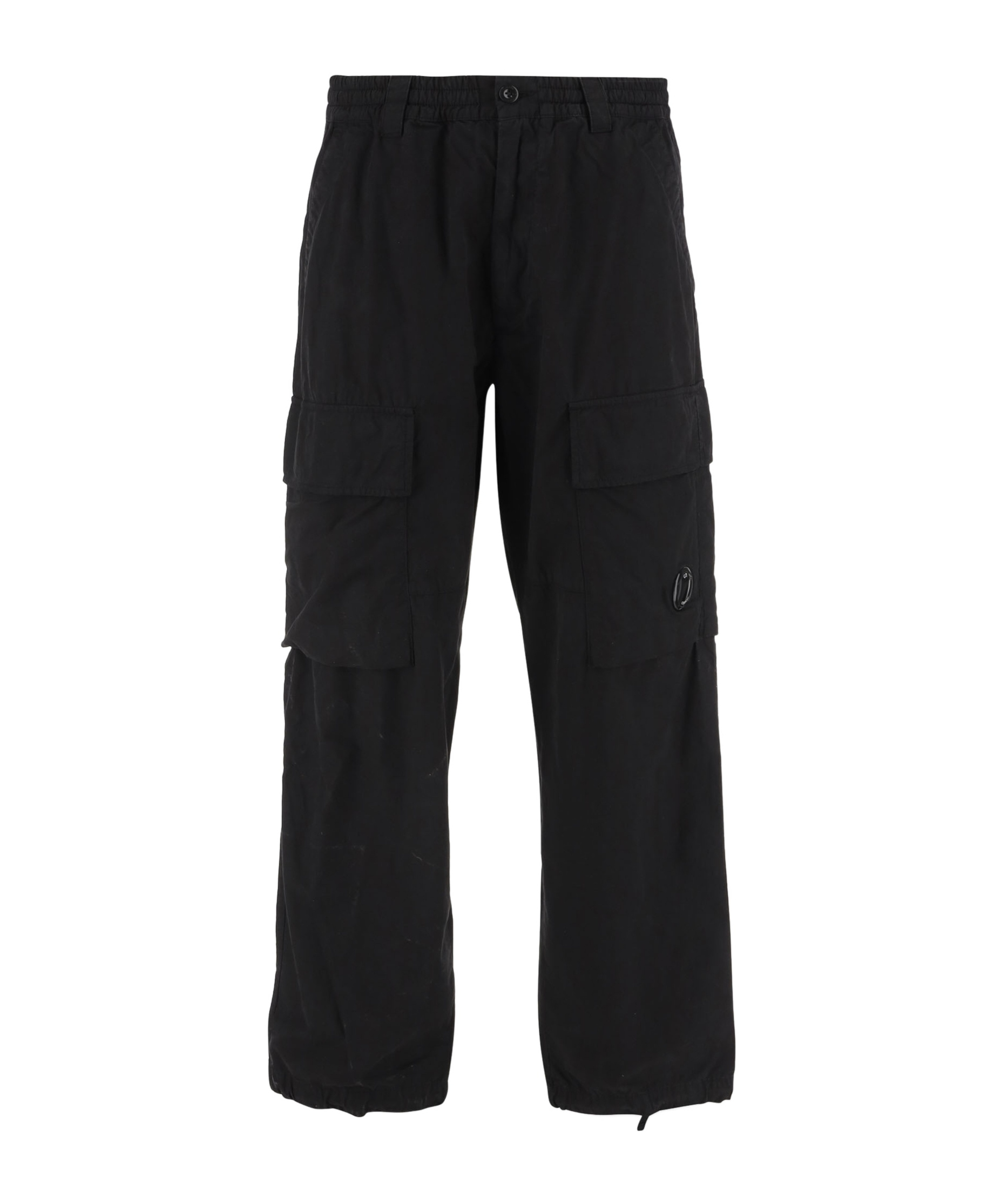 C.p. Company Cargo Style Trousers Featuring Adjustable Elements