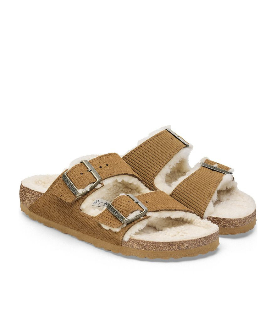 Birkenstock Round Head Slippers In Brown