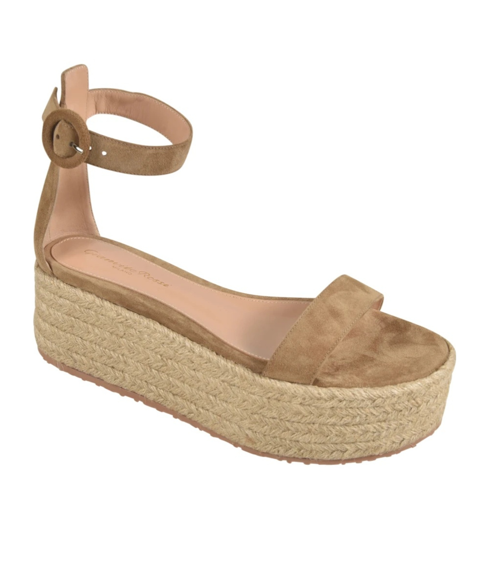 Gianvito Rossi Seville Open-toe Espadrilles In Brown
