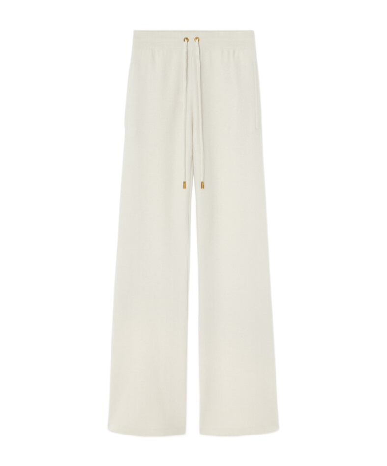 Versace Cotton Track Pants In White
