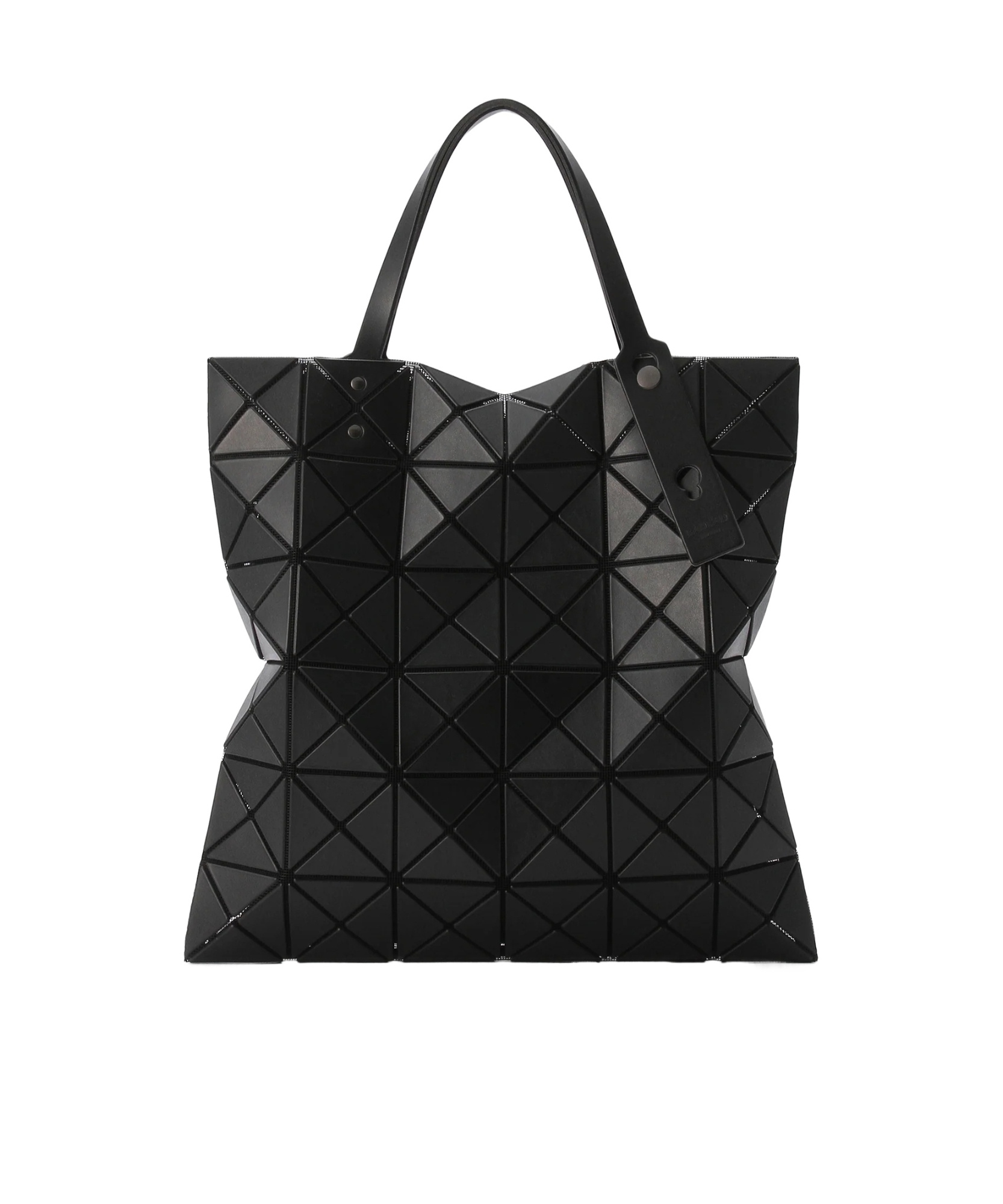Bao Bao Issey Miyake Lucent Geometric-pattern Shoulder Bag In Matte Black