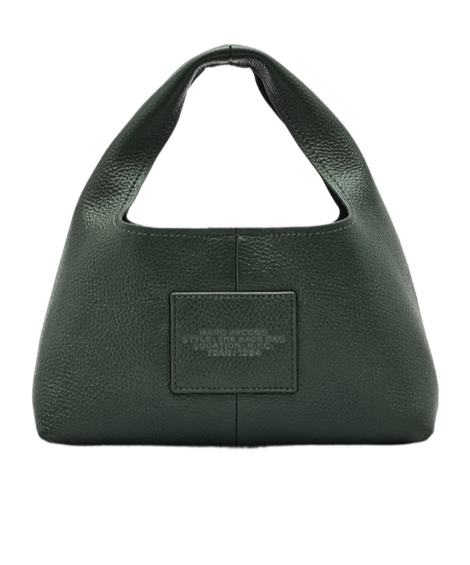 Shop Marc Jacobs The Mini Logo Printed Sack Bag In Black