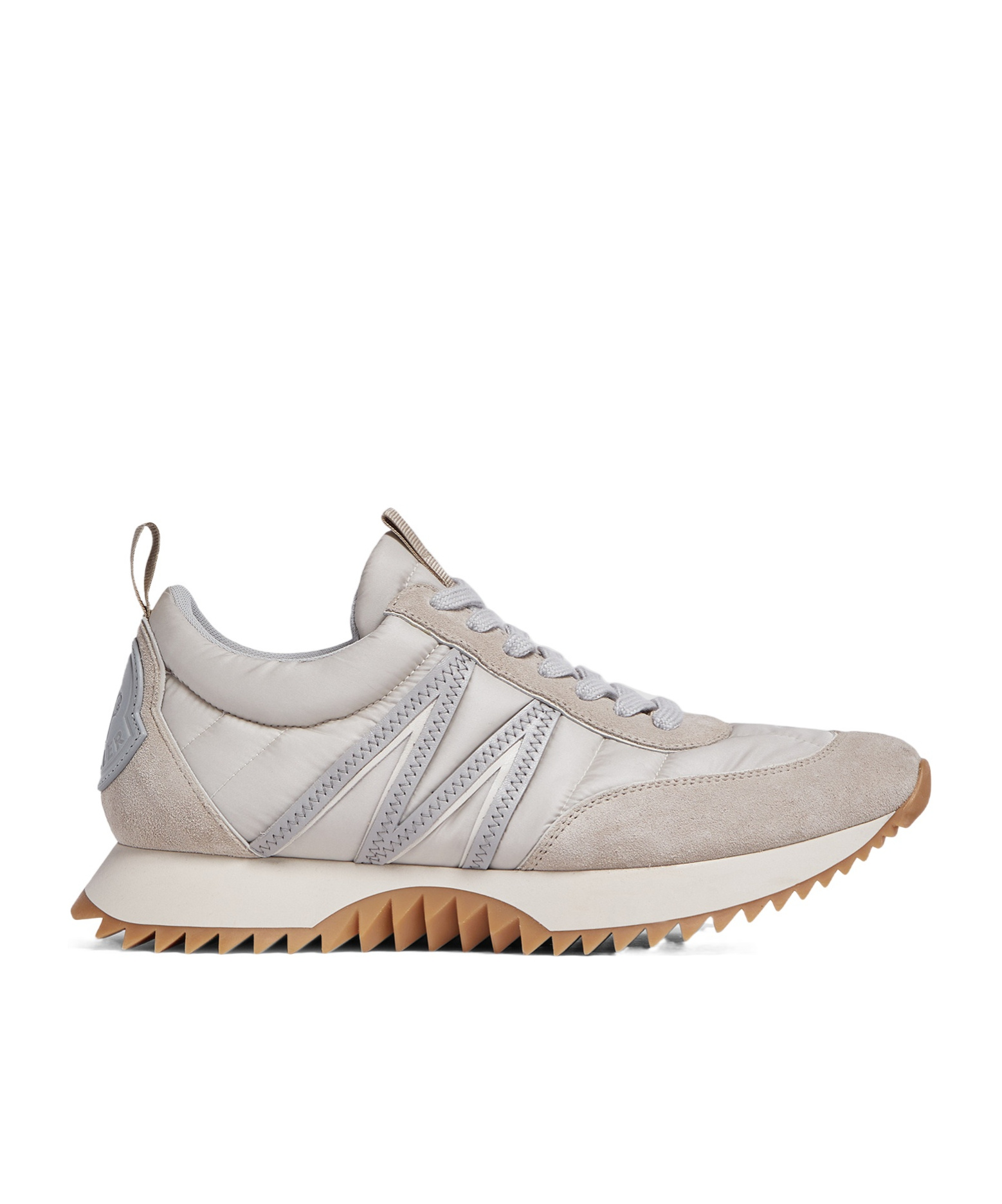 Shop Moncler Pacey Round Toe Sneakers In White