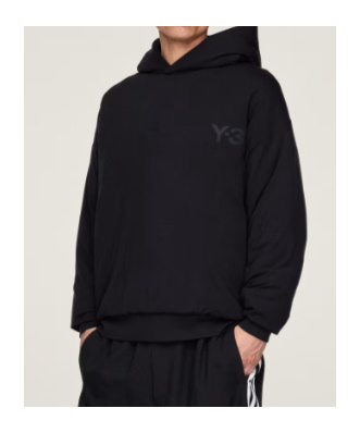 Y-3 Padded Hoodie With Hood And Long Sleeves In Black