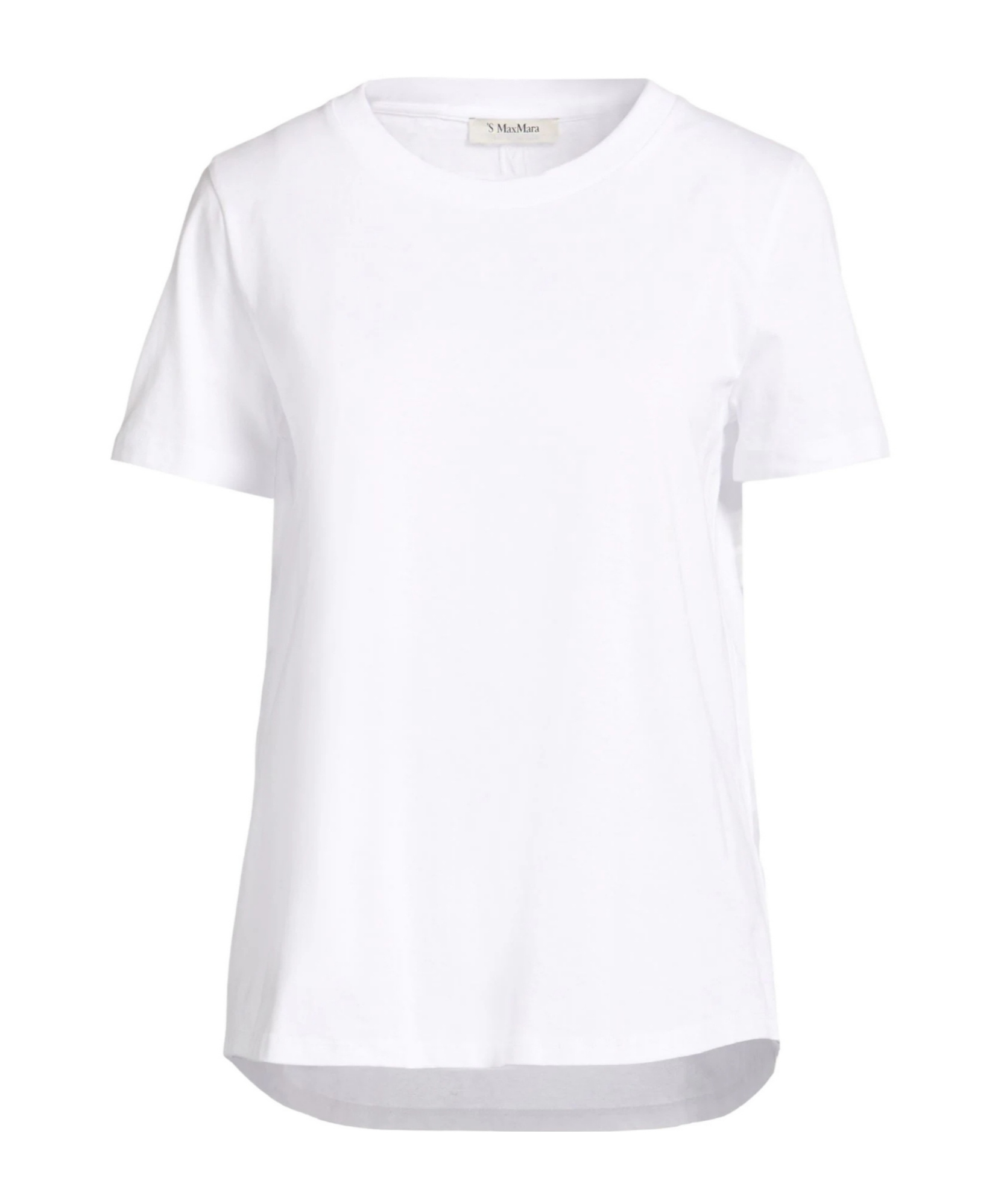 Max Mara Solid-color Short-sleeved T-shirt In White