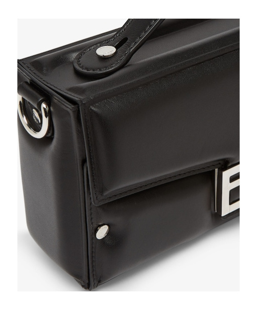 Fendi Baguette Soft Trunk Crossbody Bags Black In Black
