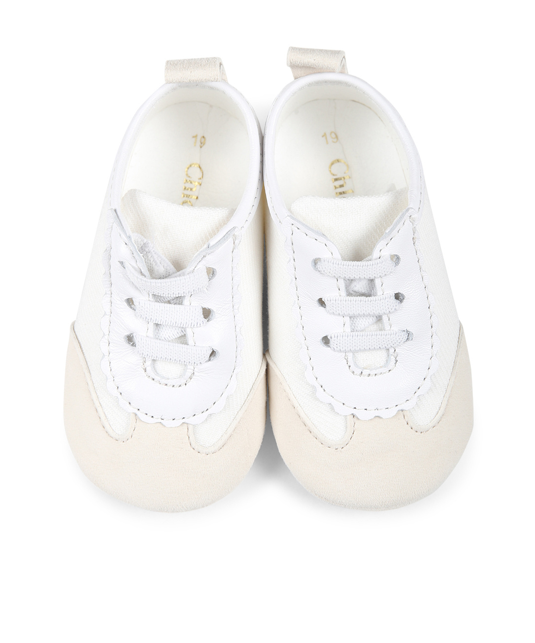Chloé Round-head Sneakers In White