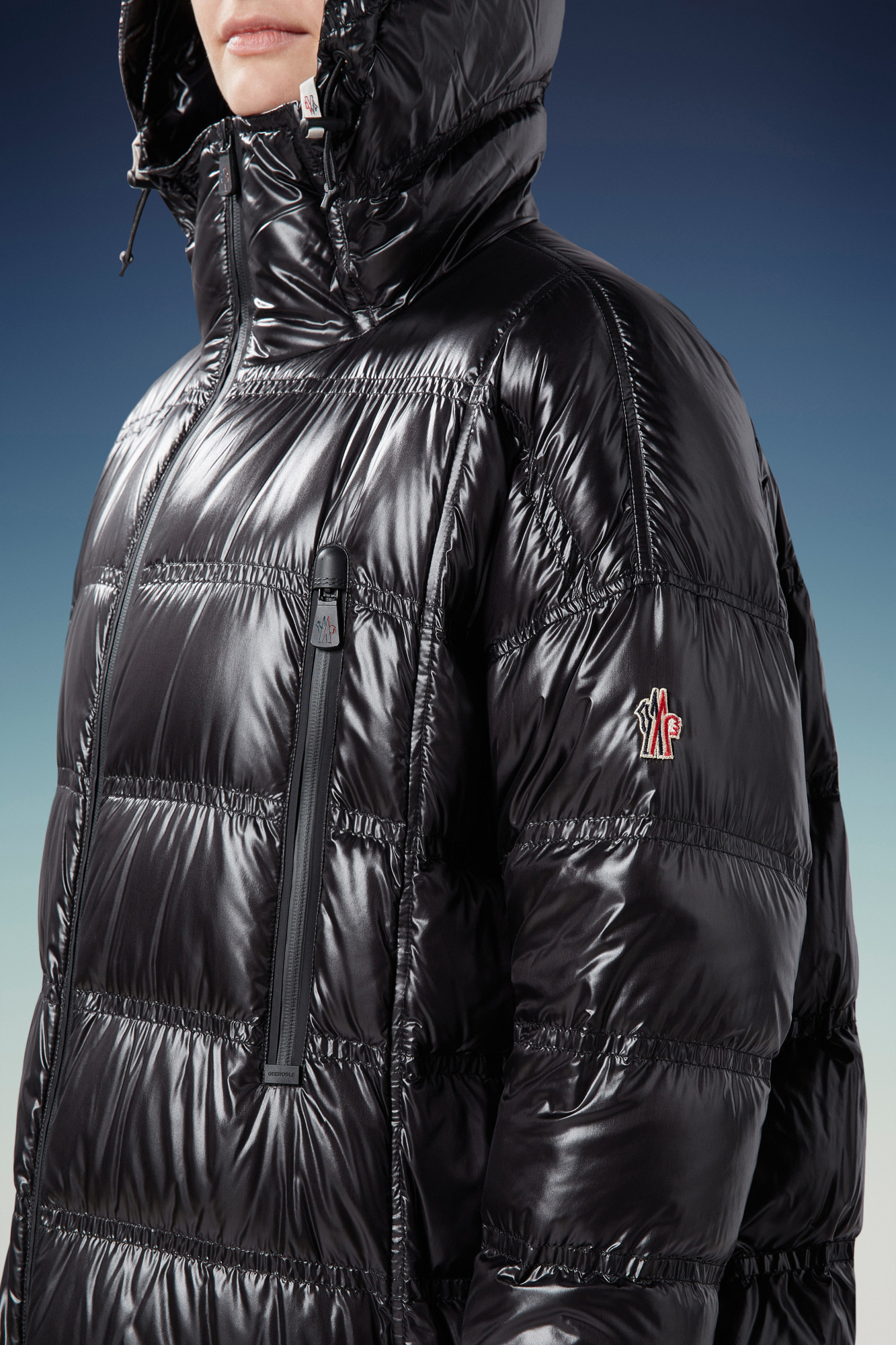 Moncler Grenoble Rochelairs Long Park 1 In Black