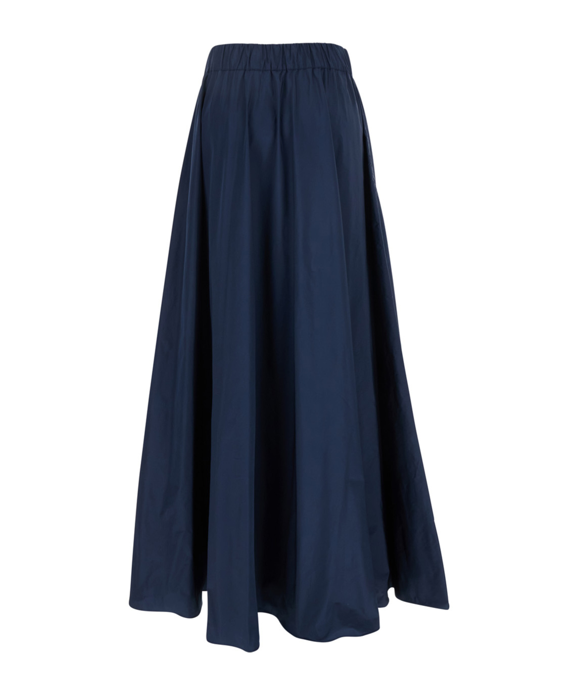 P.a.r.o.s.h . Flowing Black Maxi Skirt With Elastic Waistband And Versatile Silhouette In Blue
