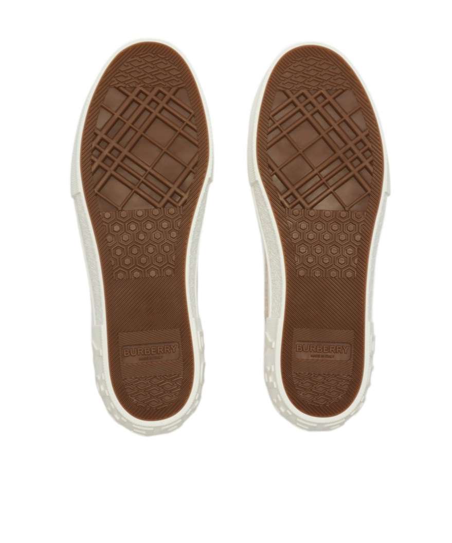 Burberry Jack Low-top Canvas Sneakers In Neutral
