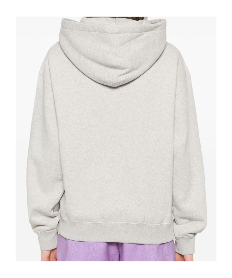 Jil Sander Relaxed Fit Hoodie With Drawstring Hood In White