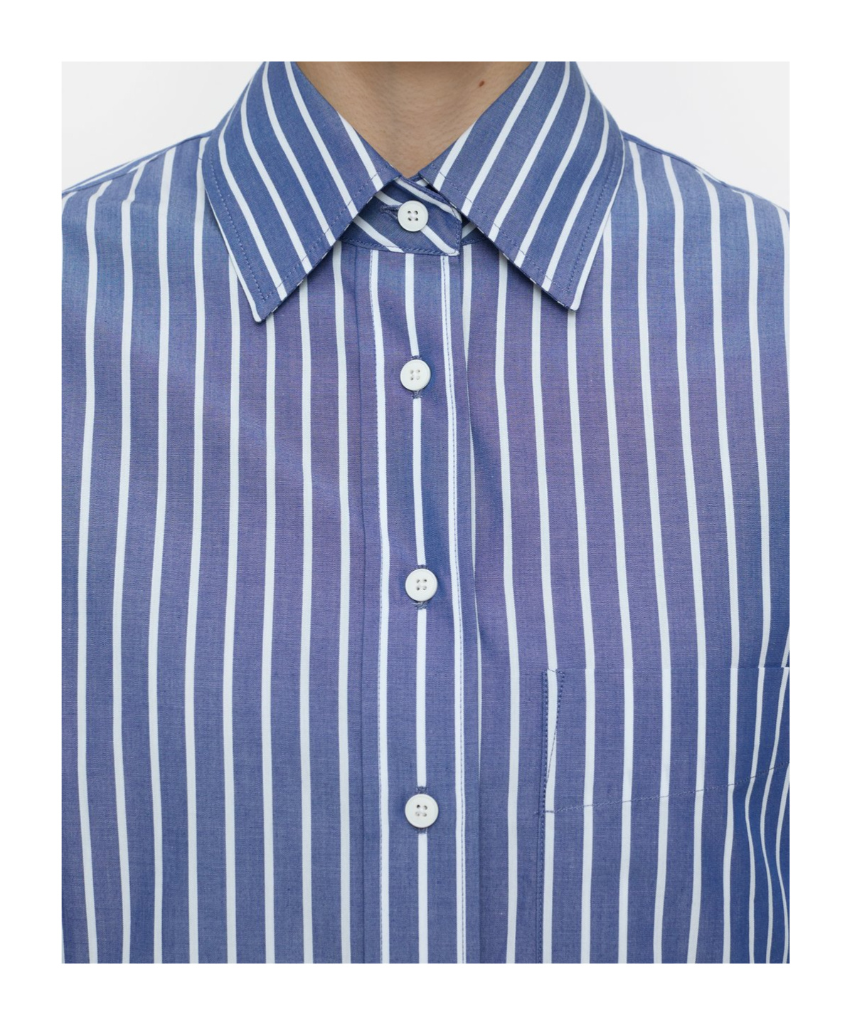 Shop Closed Striped Shirt In Blue