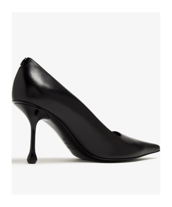 Jimmy Choo Logo High Heels In Black