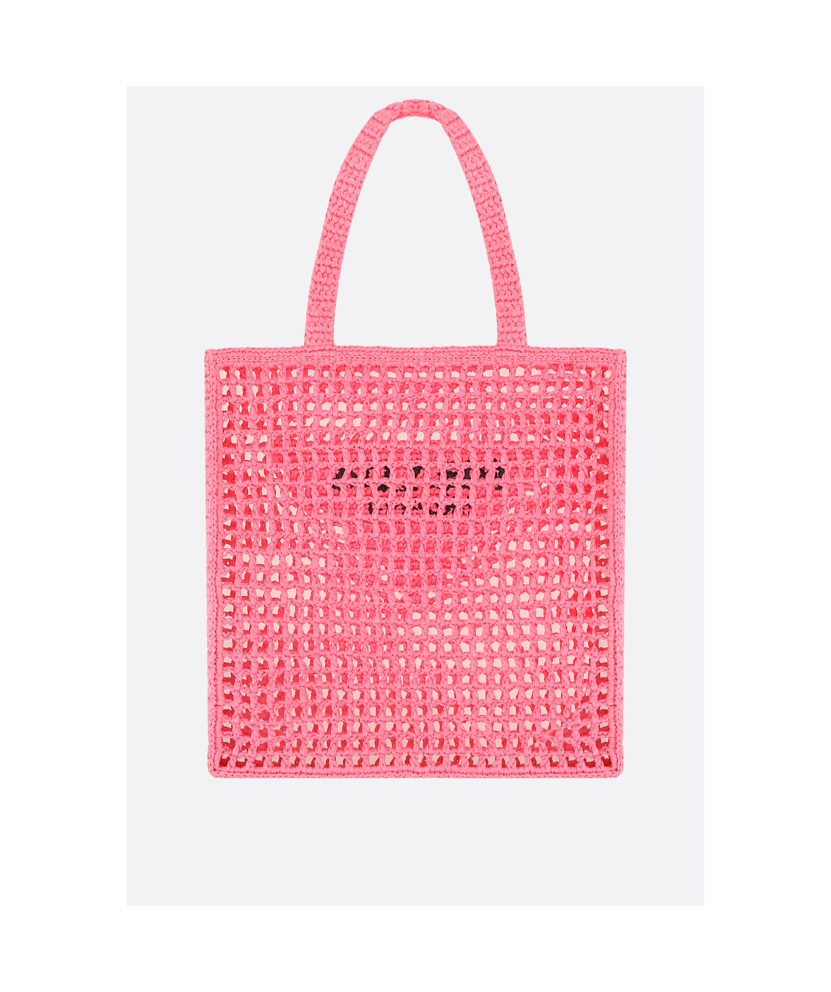 Prada Crochet Tote Bag In Pink
