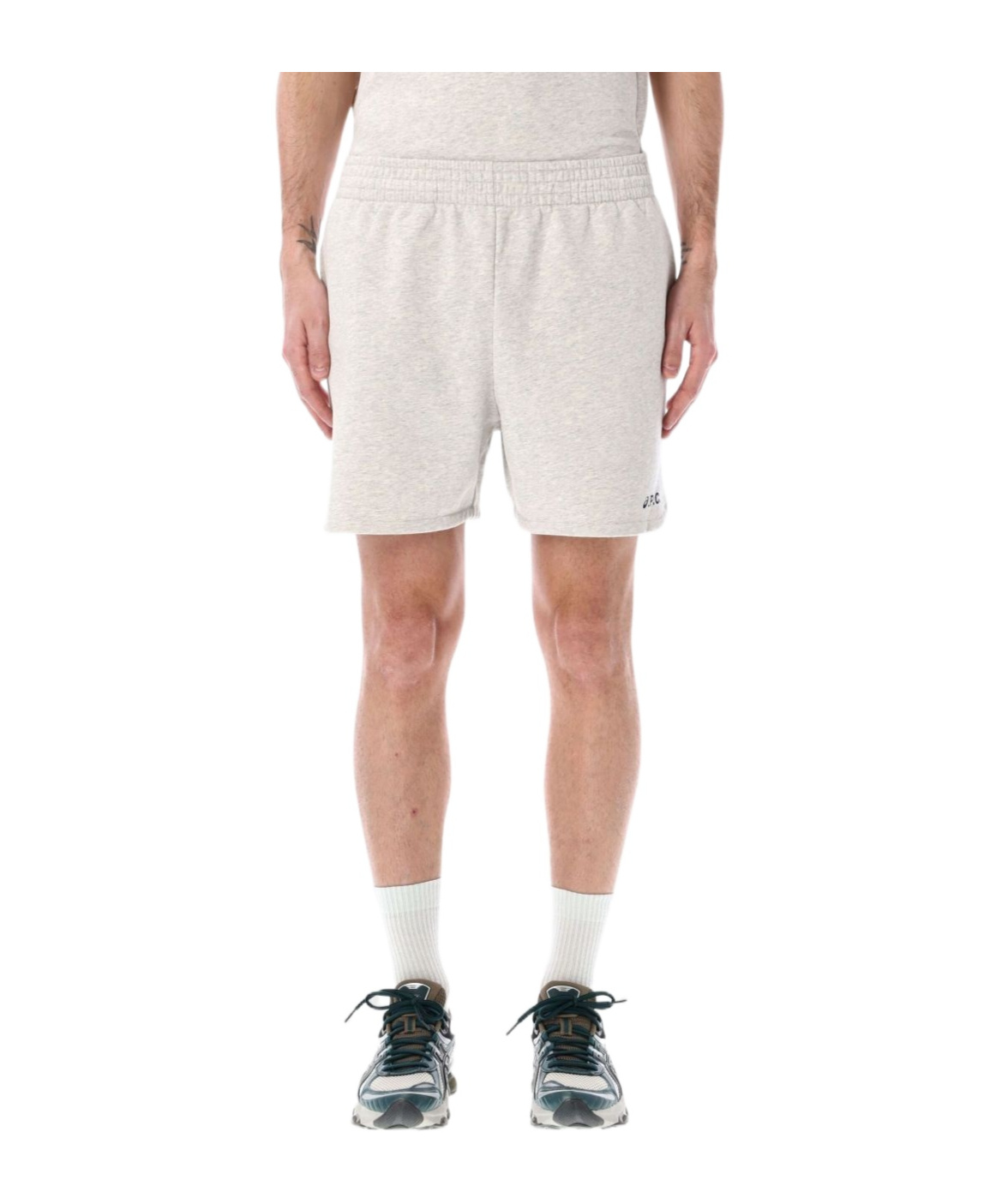 Apc A.p.c. X Asics Elastic Waist Shorts In White
