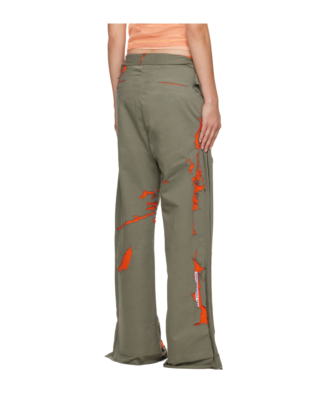 Diesel Gray P-martainoff Lounge Pants In Green