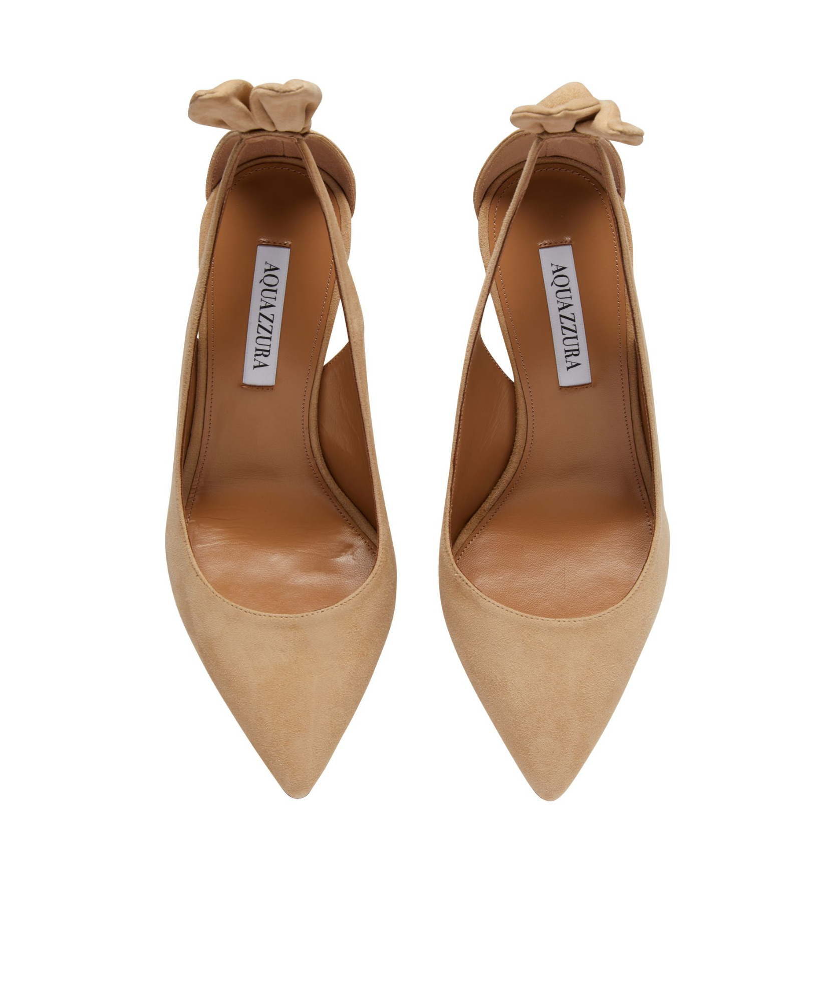 Aquazzura Pointed High Heels In Nude
