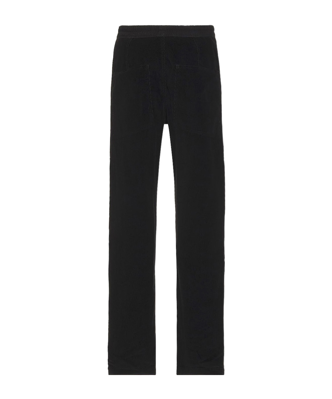 Saint Laurent Drawstring Straight Leg Trousers In Black