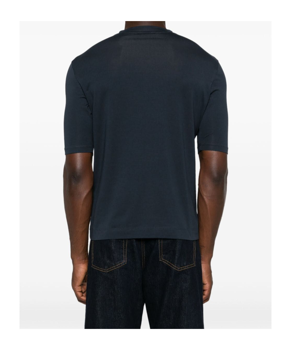 Malo Crew-neck T-shirt In Black