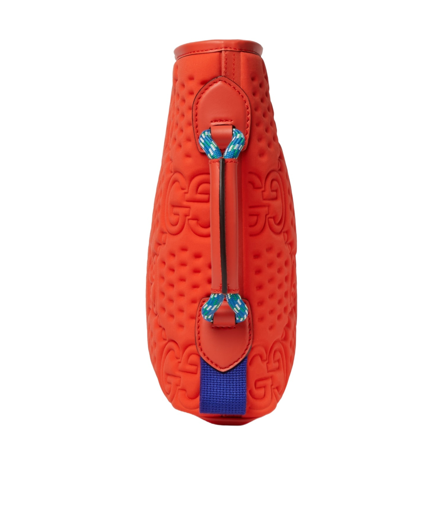 Gucci Gg Scuba Logo-debossed Clutch Bag In Orange