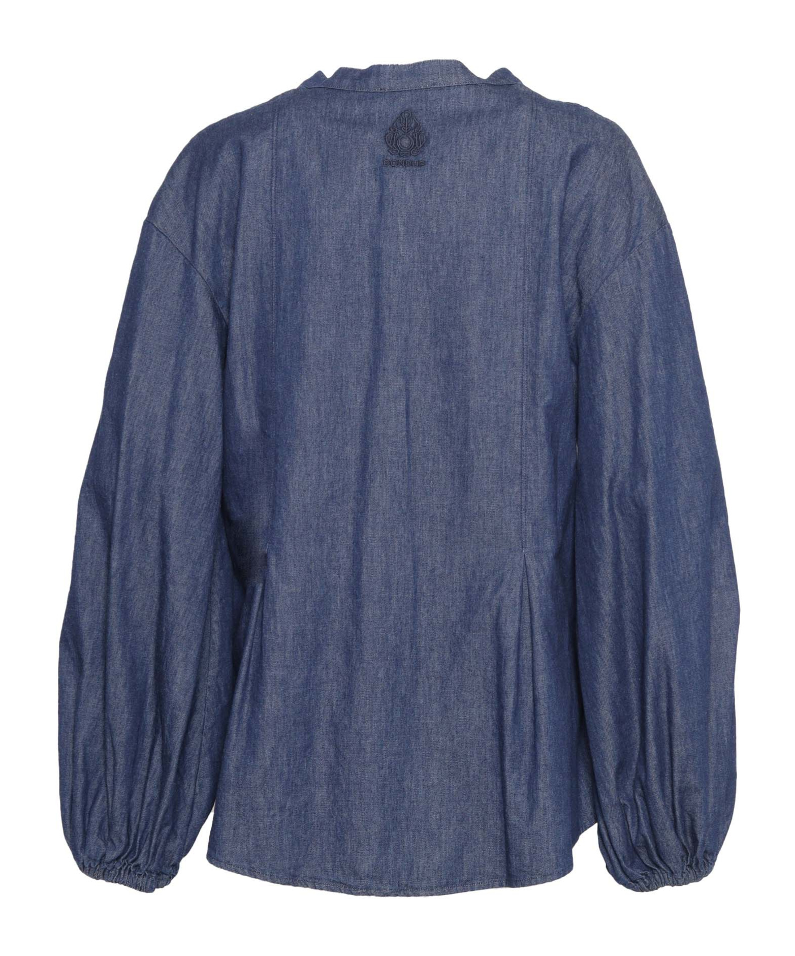 Dondup Relaxed Fit Denim Top With Deep V-neckline
