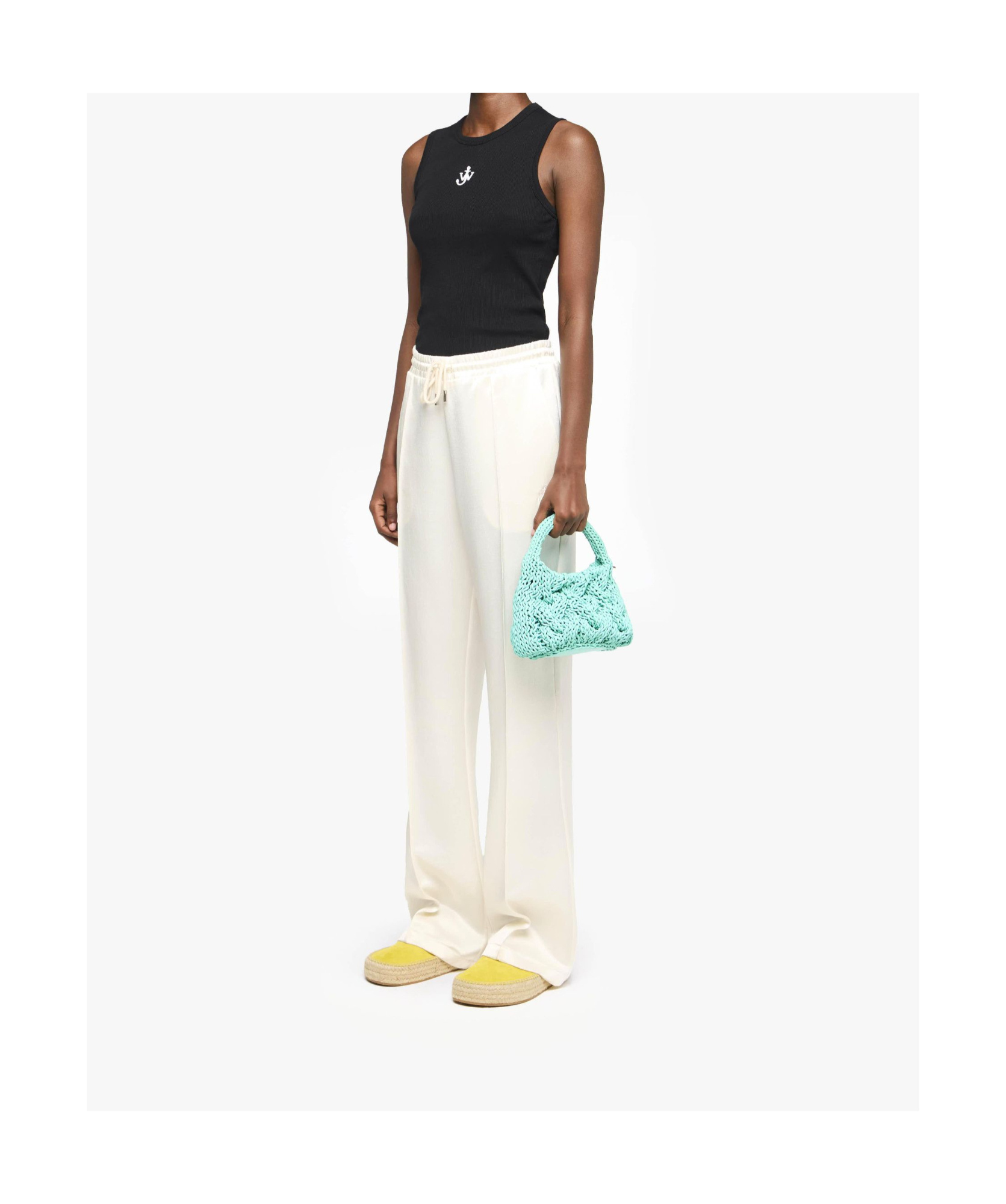 Jw Anderson Drawstring Waist Trousers In White