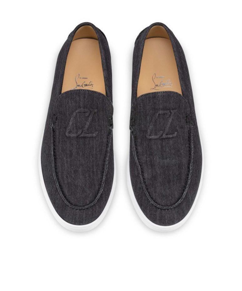Christian Louboutin Men's Varsiboat Loafers In Black