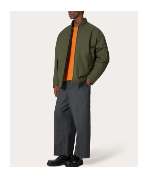Valentino Wool Crewneck Jumper In Orange